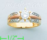 14K Gold Ladies' Ring - Click Image to Close