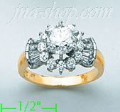 14K Gold Ladies' Ring - Click Image to Close