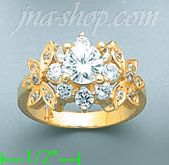 14K Gold Ladies' Ring - Click Image to Close