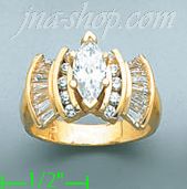 14K Gold Ladies' Ring - Click Image to Close