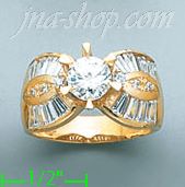 14K Gold Ladies' Ring - Click Image to Close