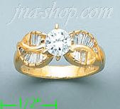 14K Gold Ladies' Ring - Click Image to Close