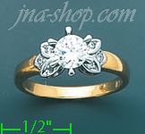 14K Gold Ladies' Ring - Click Image to Close