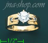 14K Gold Ladies' Ring - Click Image to Close