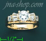 14K Gold Ladies' Ring - Click Image to Close