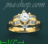 14K Gold Ladies' Ring - Click Image to Close