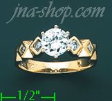 14K Gold Ladies' Ring - Click Image to Close