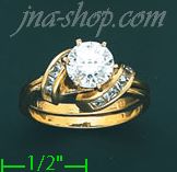 14K Gold Ladies' Ring - Click Image to Close