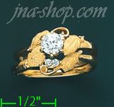 14K Gold Ladies' Ring - Click Image to Close