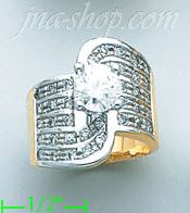 14K Gold Ladies' Ring - Click Image to Close