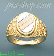 14K Gold Fancy Ring - Click Image to Close