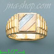 14K Gold Fancy Ring - Click Image to Close