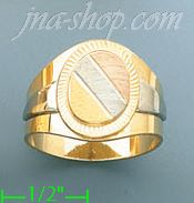 14K Gold Fancy Ring - Click Image to Close