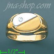 14K Gold Fancy Ring - Click Image to Close