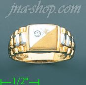 14K Gold Fancy Ring - Click Image to Close