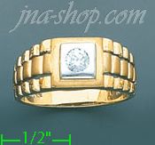 14K Gold Fancy Ring - Click Image to Close