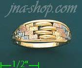 14K Gold Fancy Ring - Click Image to Close