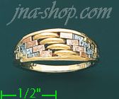 14K Gold Fancy Ring - Click Image to Close