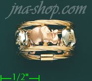 14K Gold Fancy Ring - Click Image to Close