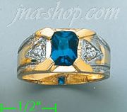 14K Gold CZ Ring - Click Image to Close