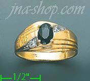 14K Gold CZ Ring - Click Image to Close