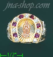 14K Gold CZ Ring - Click Image to Close