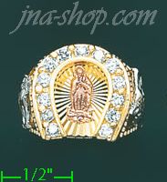 14K Gold CZ Ring - Click Image to Close