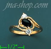 14K Gold Assorted Stone Ring - Click Image to Close