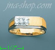 14K Gold Men's Ring - Click Image to Close