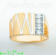 14K Gold Men's Ring - Click Image to Close