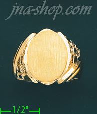 14K Gold Men's Ring - Click Image to Close