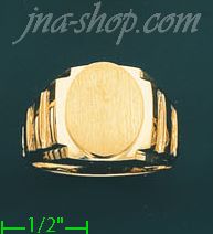 14K Gold Men's Ring - Click Image to Close