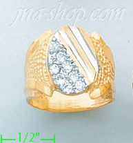 14K Gold Men's Ring - Click Image to Close