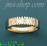 14K Gold Polished Ladies' CZ Ring - Click Image to Close