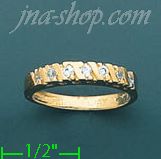 14K Gold Polished Ladies' CZ Ring - Click Image to Close