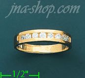 14K Gold Polished Ladies' CZ Ring - Click Image to Close