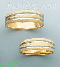 14K Gold Couple's Rings - Click Image to Close