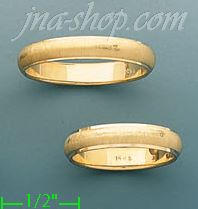 14K Gold Couple's Rings - Click Image to Close