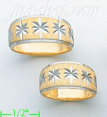 14K Gold Couple's Rings - Click Image to Close