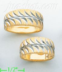 14K Gold Couple's Rings - Click Image to Close