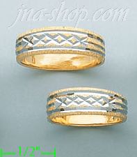 14K Gold Couple's Rings - Click Image to Close