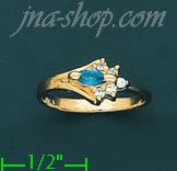 14K Gold Polished Ladies' CZ Ring - Click Image to Close