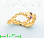 14K Gold Polished Ladies' CZ Ring - Click Image to Close