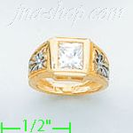 14K Gold Baby CZ Ring - Click Image to Close