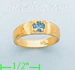 14K Gold Baby CZ Ring - Click Image to Close