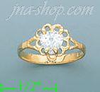 14K Gold Baby CZ Ring - Click Image to Close