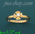 14K Gold Baby CZ Ring - Click Image to Close