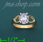 14K Gold Baby CZ Ring - Click Image to Close