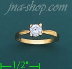 14K Gold Baby CZ Ring - Click Image to Close