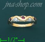 14K Gold Baby CZ Ring - Click Image to Close